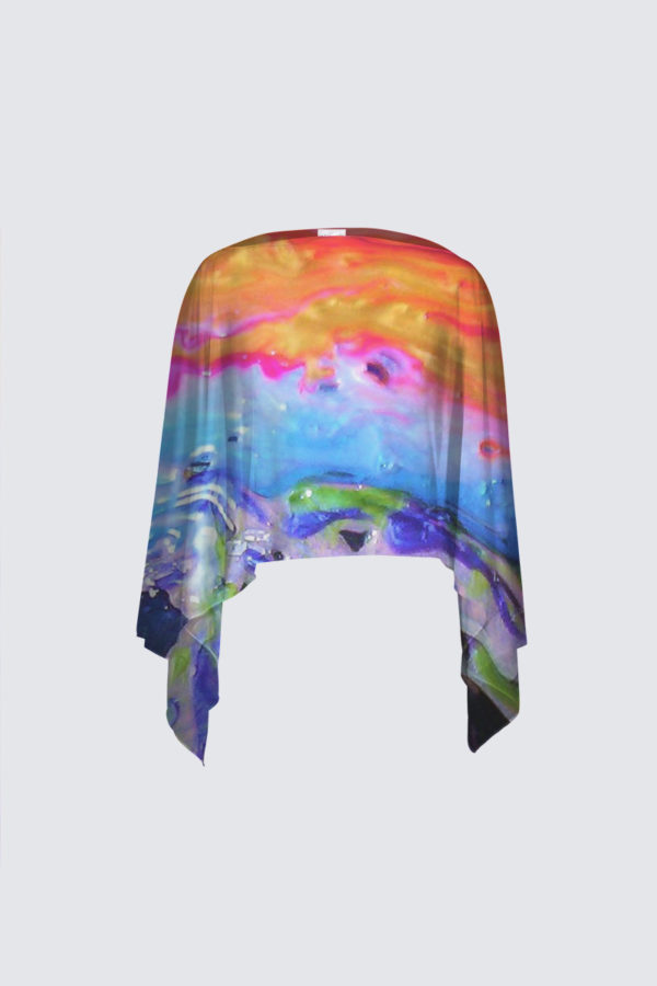 See through Poncho (Chiffon) - Image 4