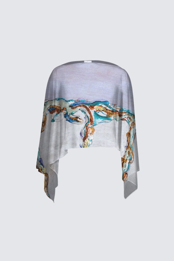 See through Poncho (Chiffon) - Image 8